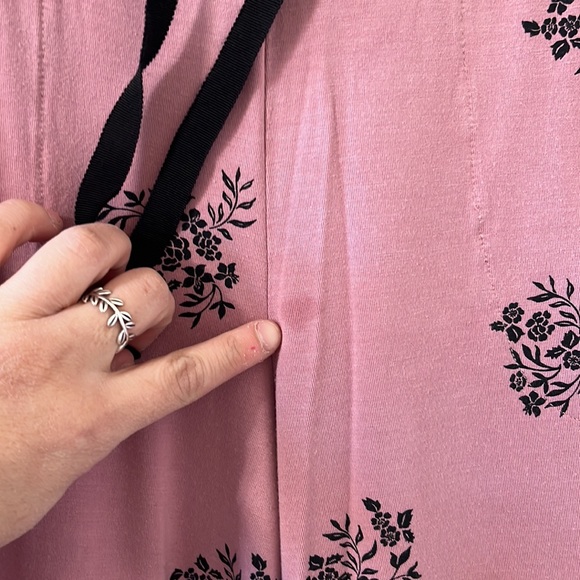 Soma Cool Nights Pajama Set in Peaceful Floral Pink FLAWED Sz Small - Picture 10 of 13